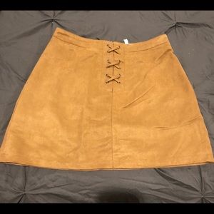 BCBG Generation suede skirt